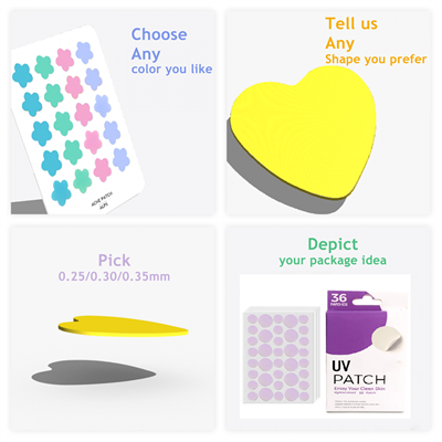 Uv-detekterende klistermærke